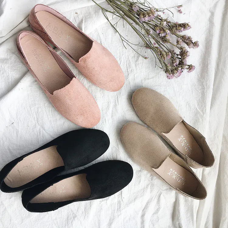 Women's Slip-On Flat Shoes, Easy Casual Footwear