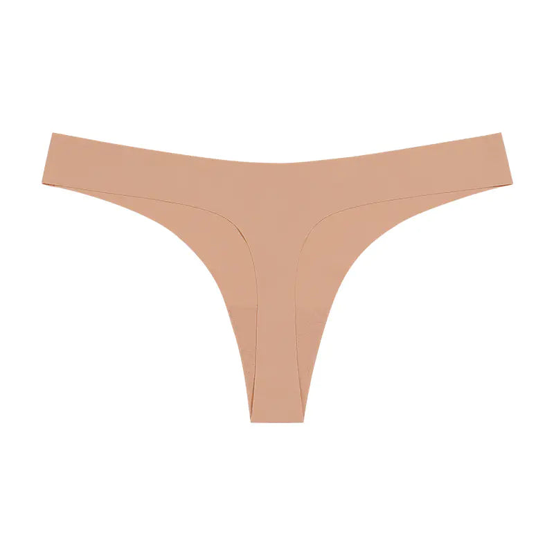 Seamless T-Back Women's Underwear with Cotton Crotch