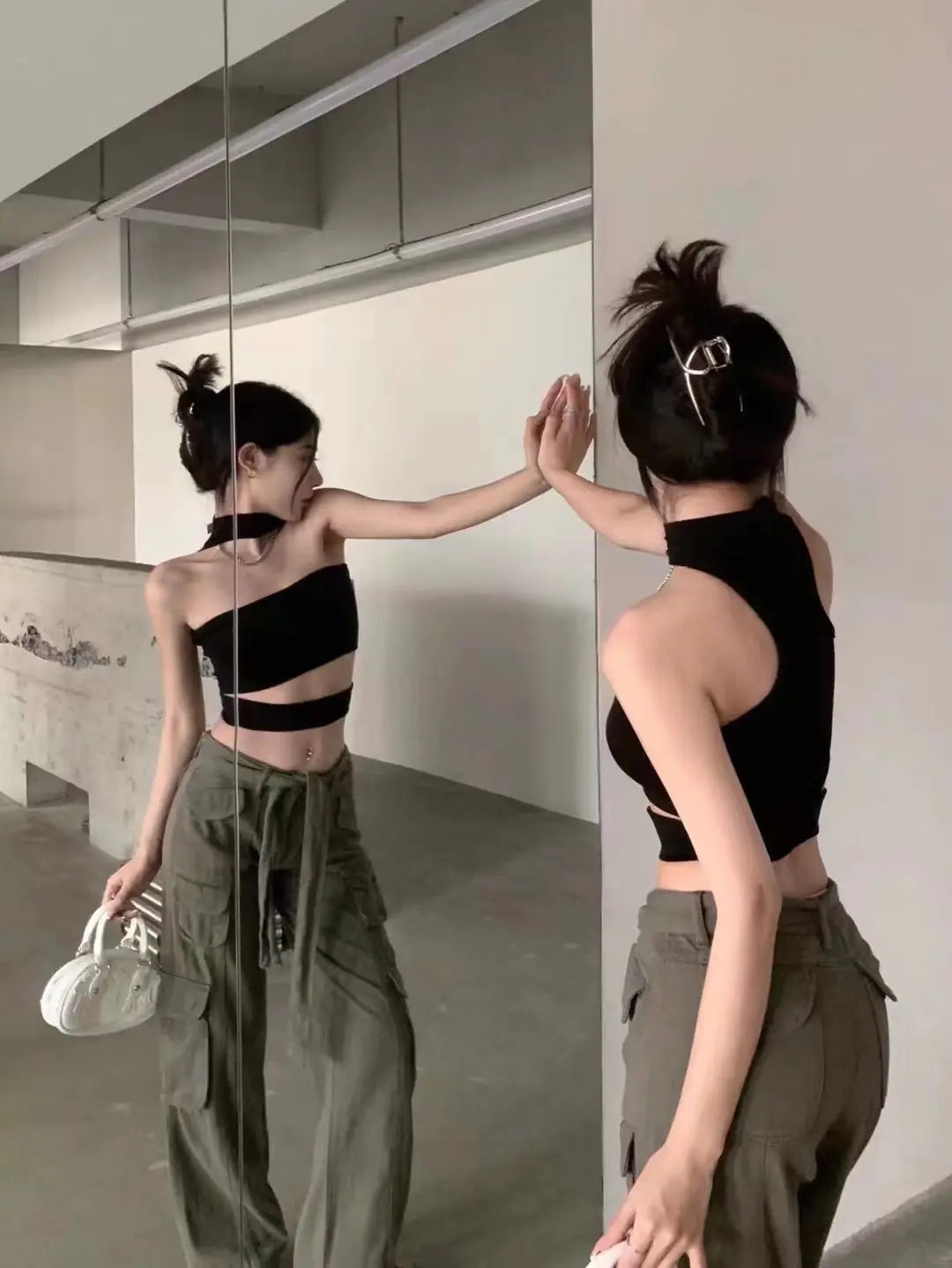 Sweet Spicy Strapless Black Summer Top for Women