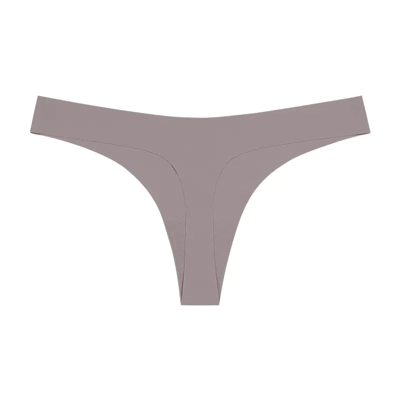 Seamless T-Back Women's Underwear with Cotton Crotch