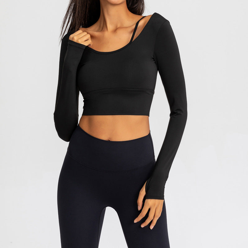 Long-Sleeve Yoga Top Seasonal Confidence