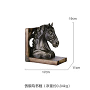 American Animal Bookends - Resin Craft Horse Decor