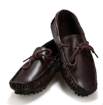 Men's Casual Leather Slip-On Loafers for All Seasons