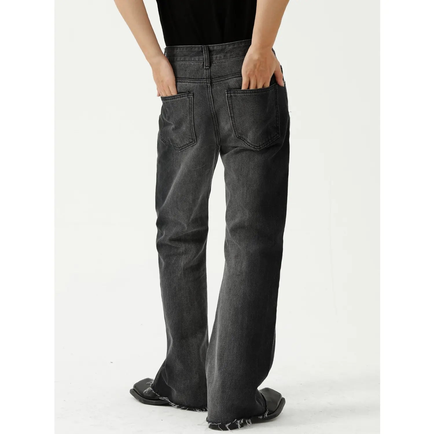 Men's Gradient Tie-Dye Micro Flare Jeans