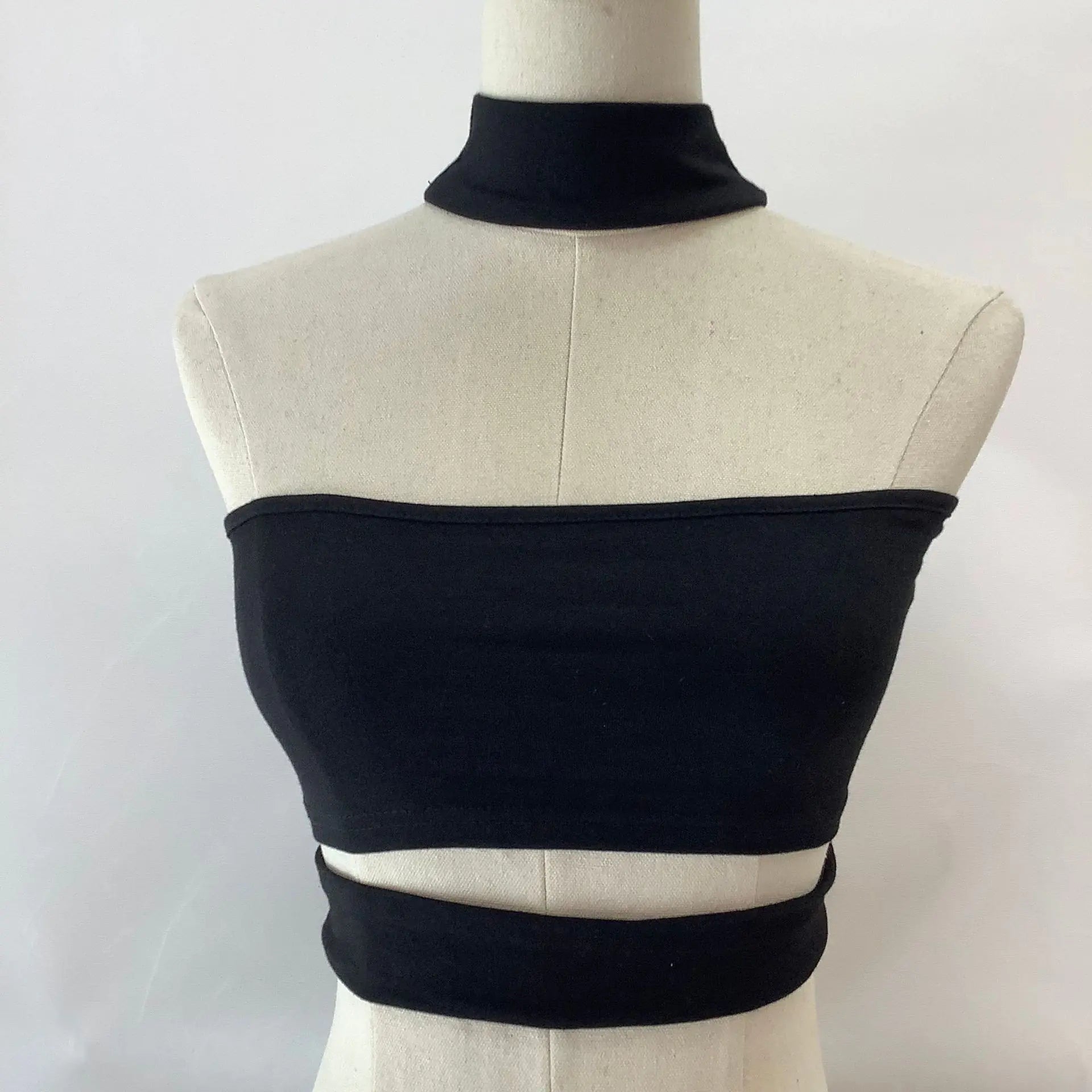 Sweet Spicy Strapless Black Summer Top for Women