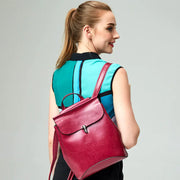 Waxed Cowhide Backpack