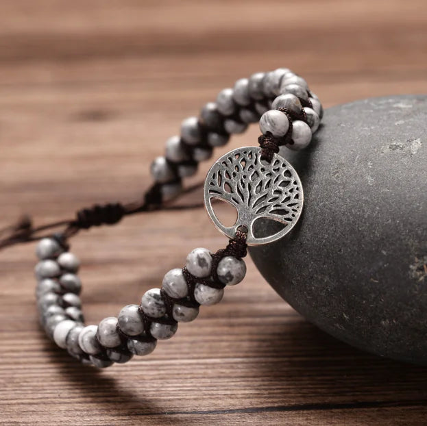 Tree of Life Woven Couple Bracelet