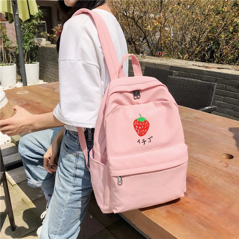 Nylon Waterproof Backpack with Design