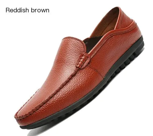 Men's Casual Genuine Leather Slip-On Loafers