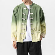 Gradient Washed Chinese Style Vintage Jacket
