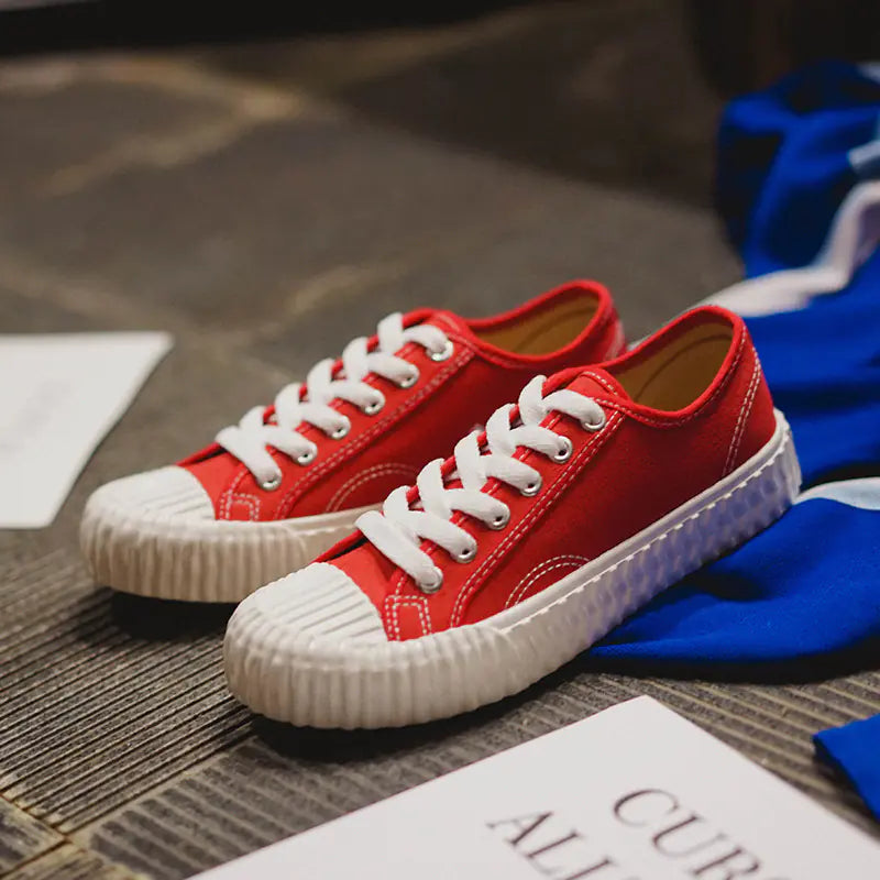 Korean Retro Canvas Low-Tops