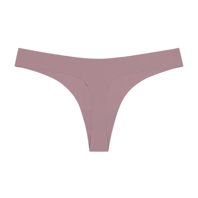 Seamless T-Back Women's Underwear with Cotton Crotch