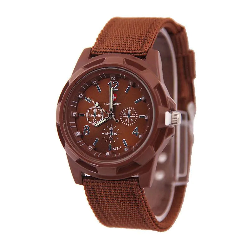Sporty Woven Strap Watch