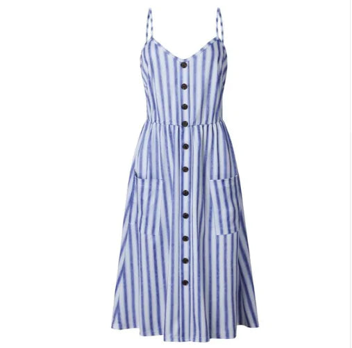 Sunflower Pineapple Print Backless Dress for Women