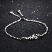 Fashionable Rose Gold Feather Bracelet for Women