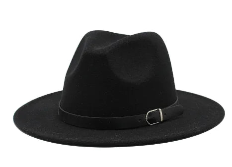 Women's Vintage Wool Felt Wide Brim Hat for Fall/Winter