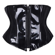 Sexy Short PU Leather Waist Clip Corset for Women