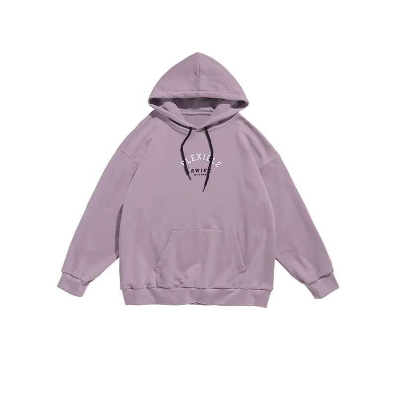 Korean Style Men's Hoodie - Loose Fleece Sweatshirt