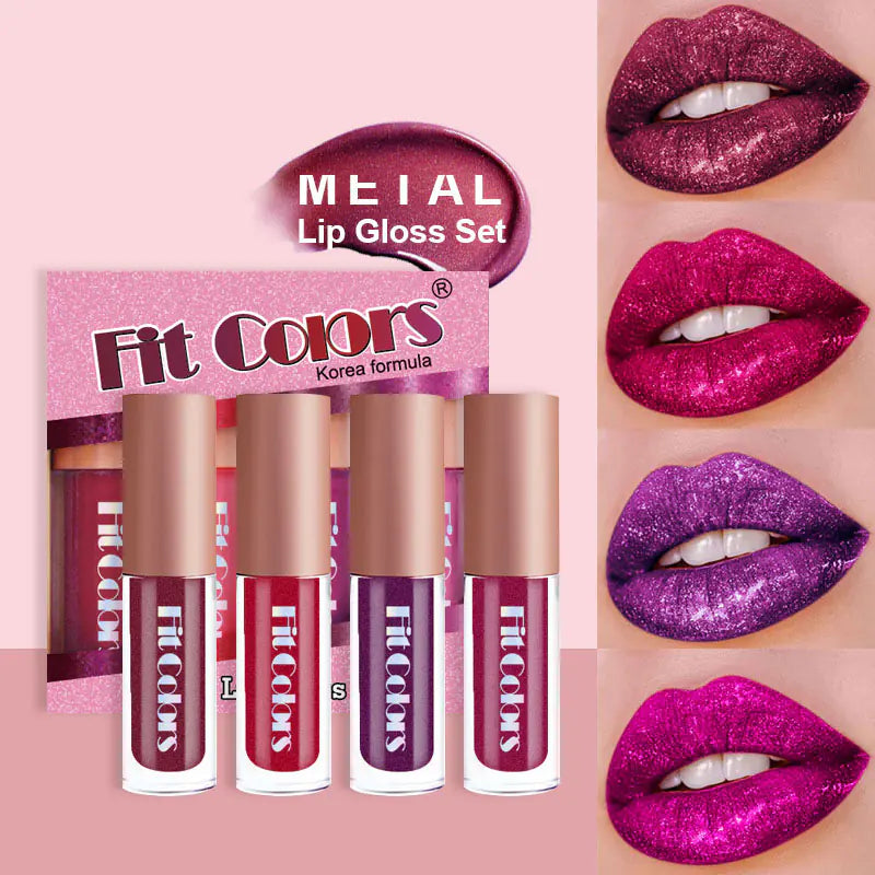 Metallic Pearlescent Diamond Lip Gloss Set