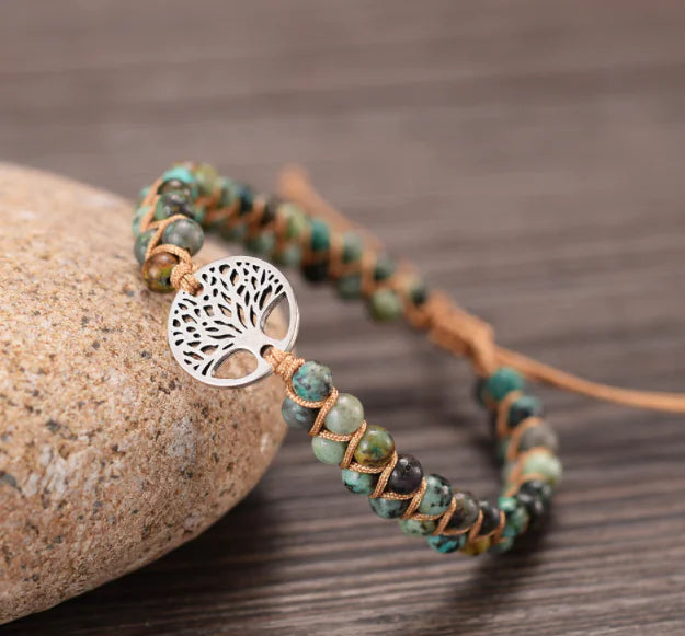 Tree of Life Woven Couple Bracelet