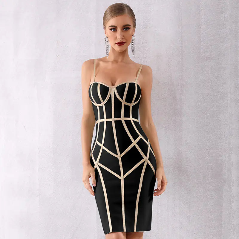 Summer Bandage Dress for Women - Sleeveless Evening Gown