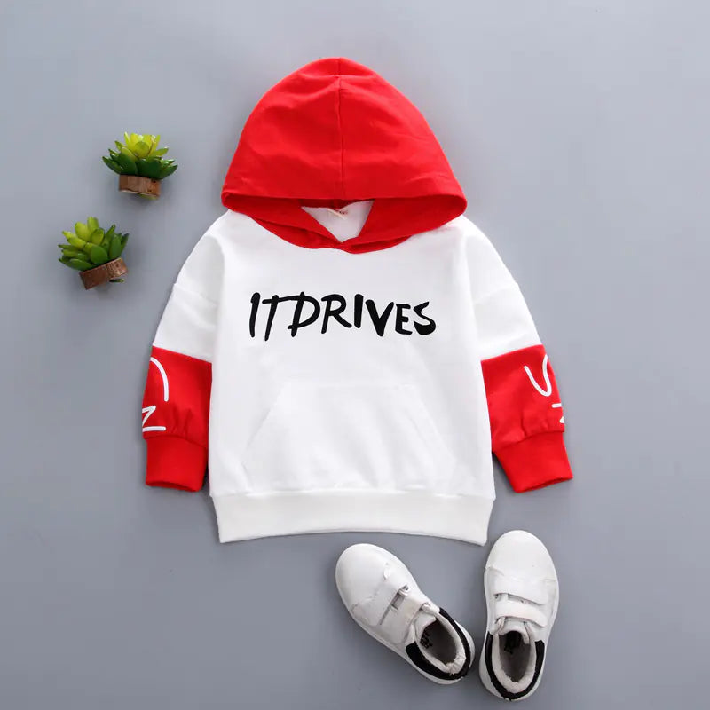 Color-blocking Letter Printed Casual Sweater