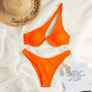 One-Shoulder Bikini Swimsuit