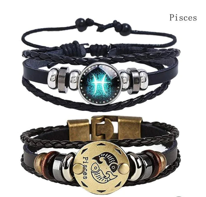 Zodiac Bracelet for Men and Women - Glow in the Dark