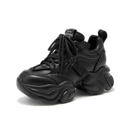 Chunky Leather Platform Dad Sneakers