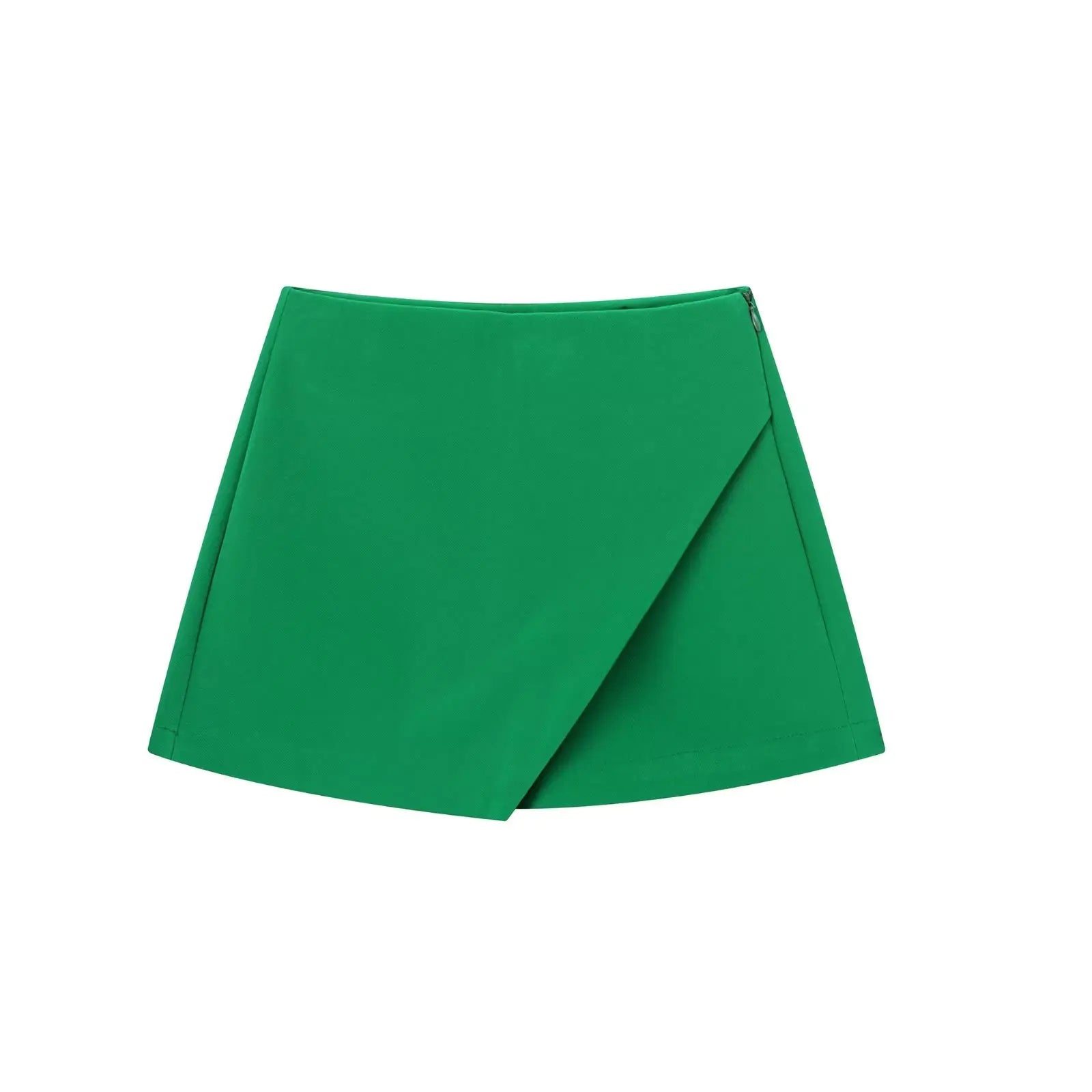 Women's Solid Color Asymmetric Half-body Skirt