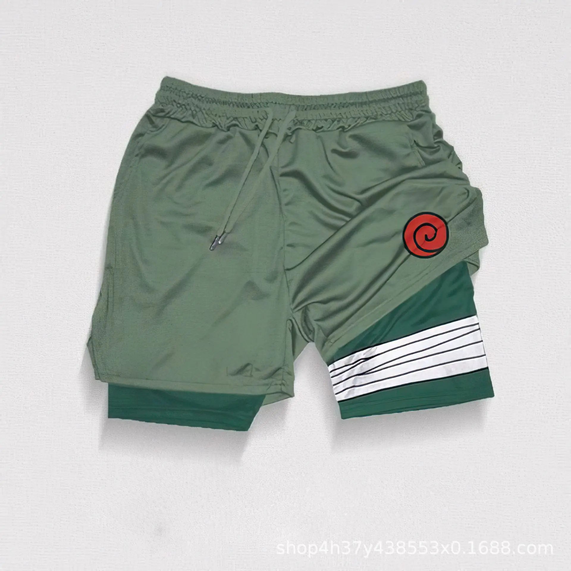 Men's Sporty Double-Layer Breathable Workout Shorts