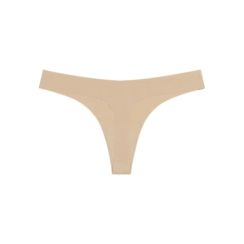 Seamless T-Back Women's Underwear with Cotton Crotch