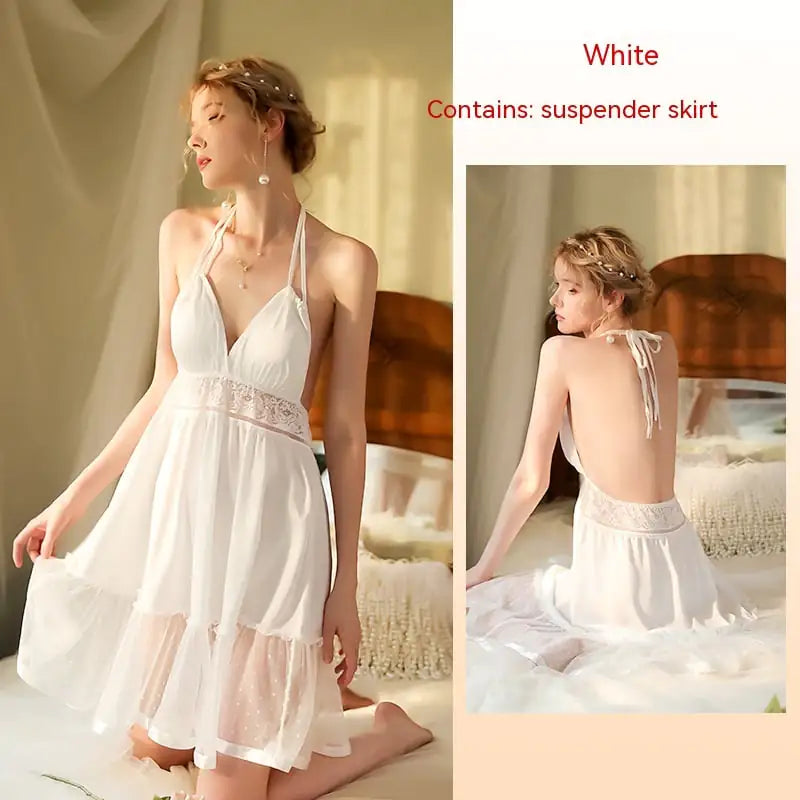Lace Homewear Silk Pajamas