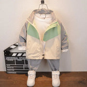 Children's Cotton Sports Jacket and Pants Set (2pcs)