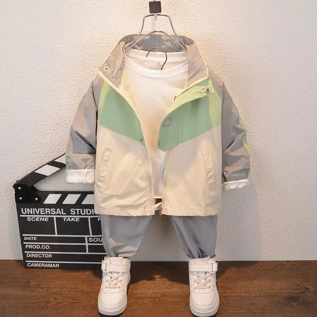Children's Cotton Sports Jacket and Pants Set (2pcs)