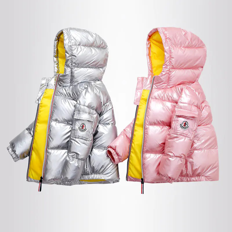 Shiny Down Jacket for Kids - Winter Outerwear