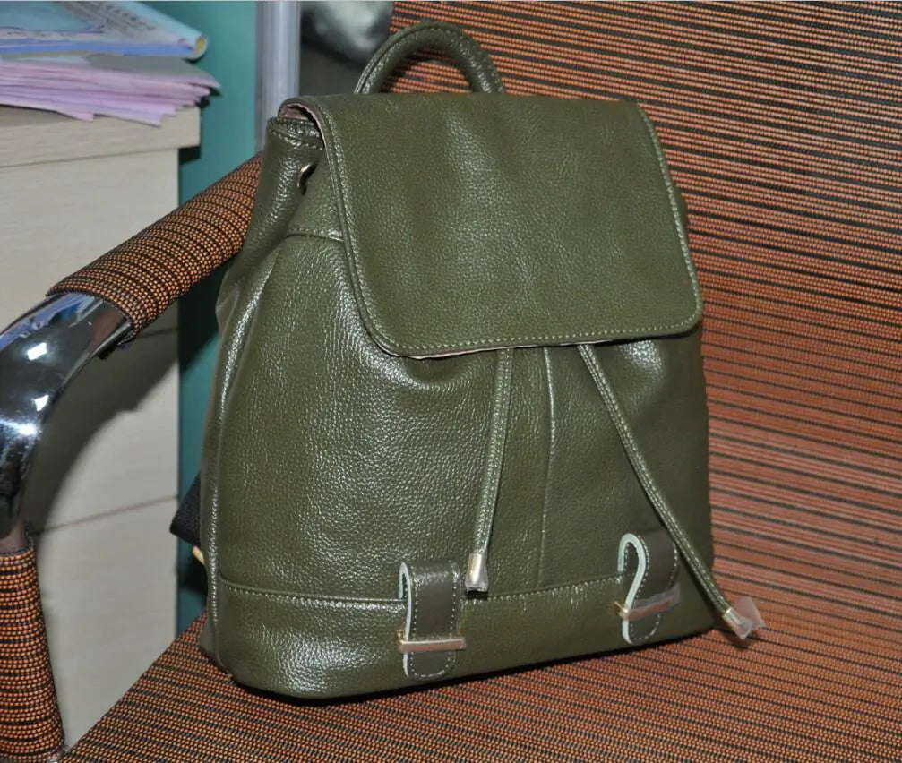 Premium Leather Travel Backpack