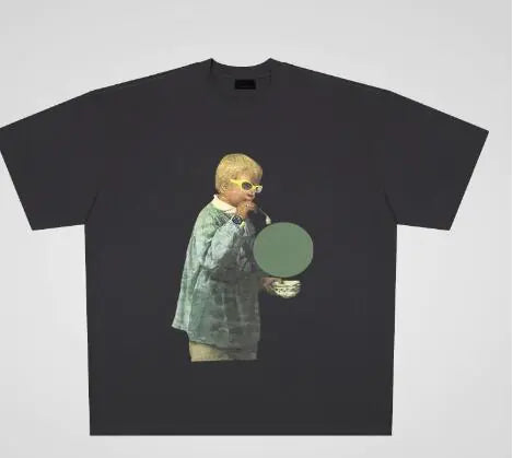 Men's Short Sleeve T-Shirt with Printed Design