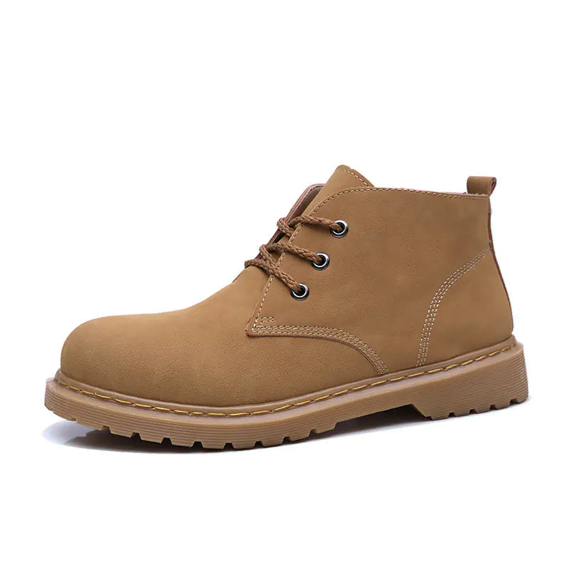 Men's High-Top Lace-Up Vintage Boots