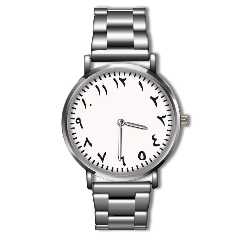 Men's Quartz Watch with Stainless Steel Band