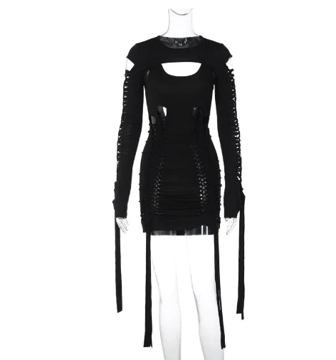 V-Neck Cutout Lace-Up Women's Dress (2020 Hot Style)