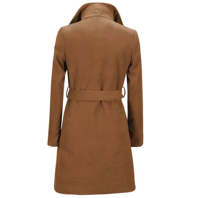 Fashionable Women's Woolen Coat for Winter