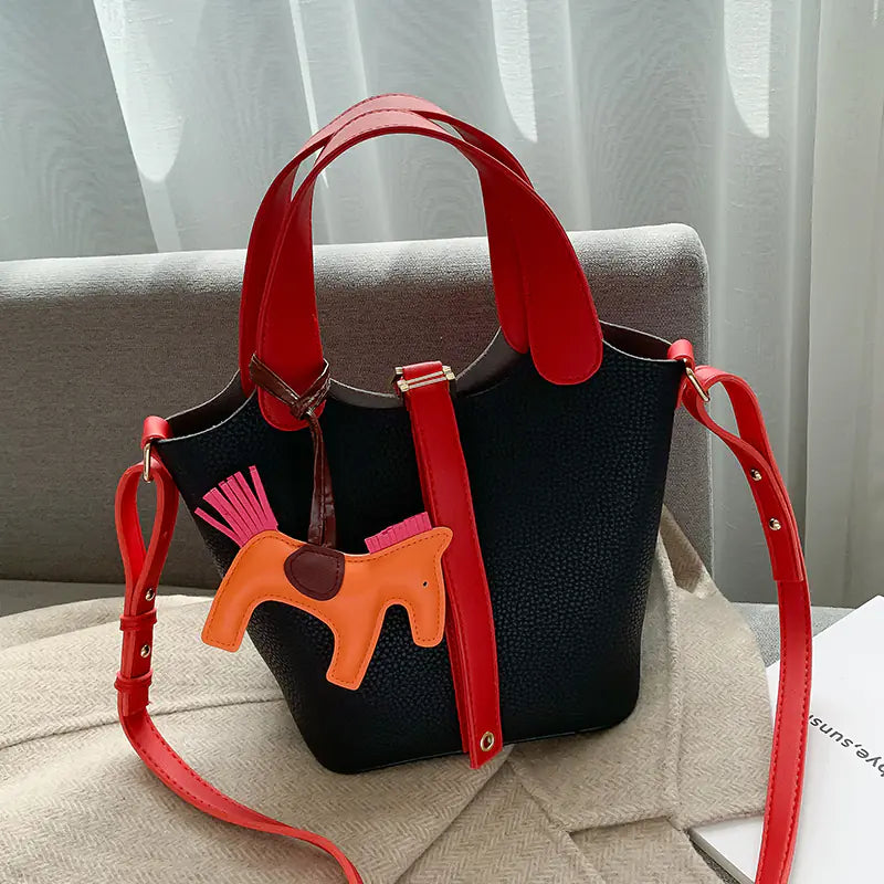 Block Bucket Bag