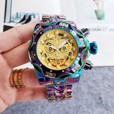 INVICTA Colorful Clown Men's Quartz Watch with Steel Band