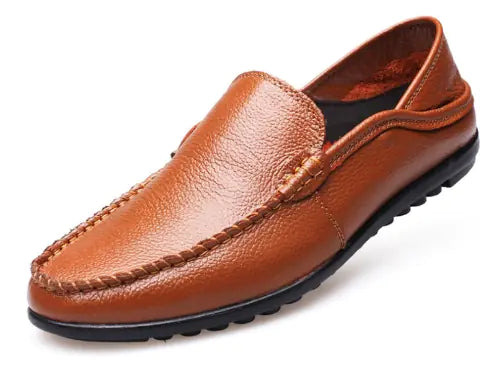 Men's Casual Genuine Leather Slip-On Loafers