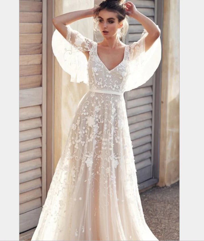 Backless Lace Sophistication