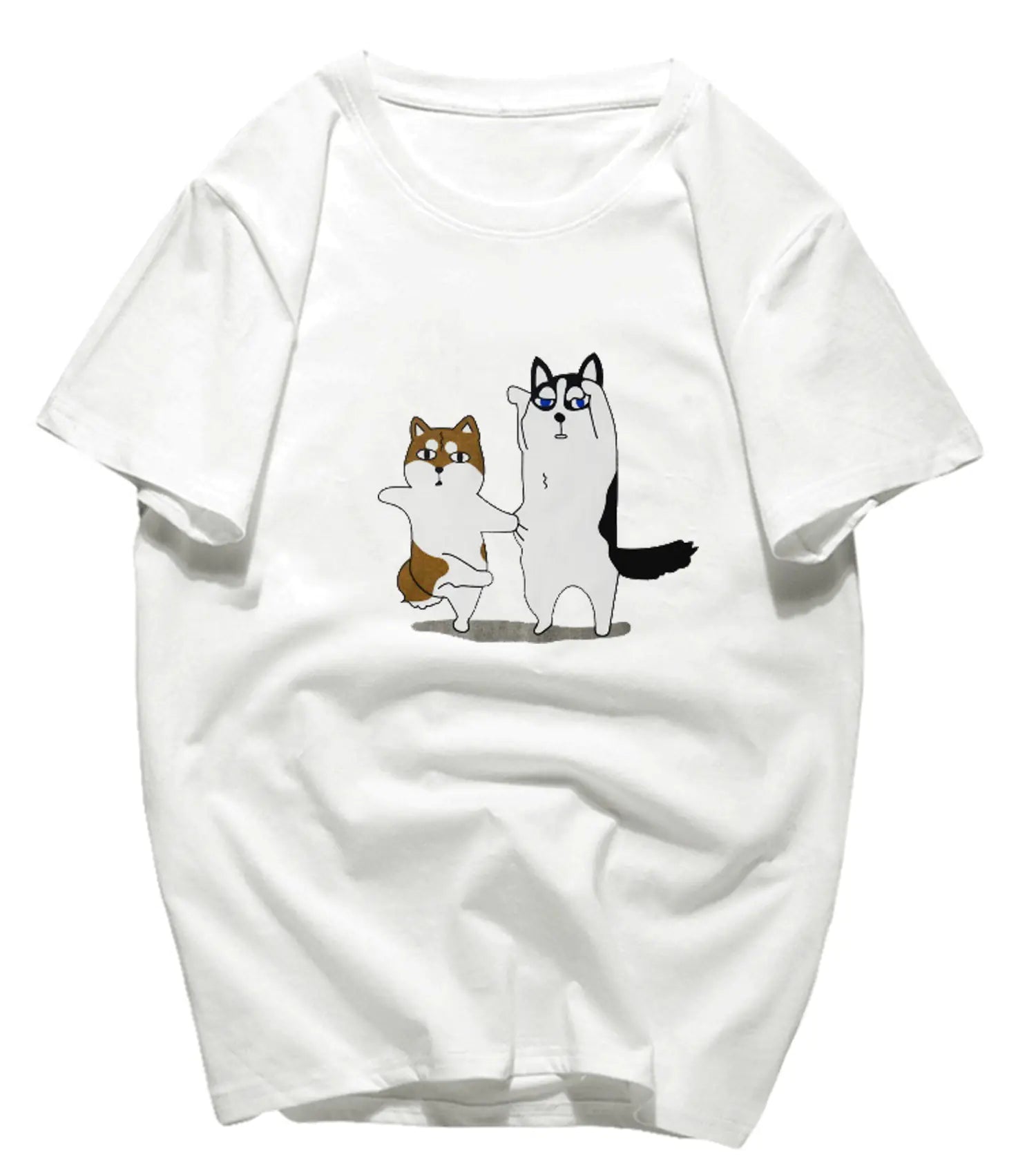 Customizable Cotton Dog Logo T-Shirt for Summer