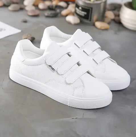 New Korean Style Casual White Sneakers for Girls