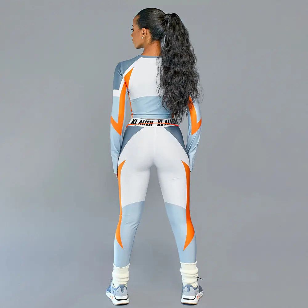 Long Sleeve Crop Top & Leggings Set