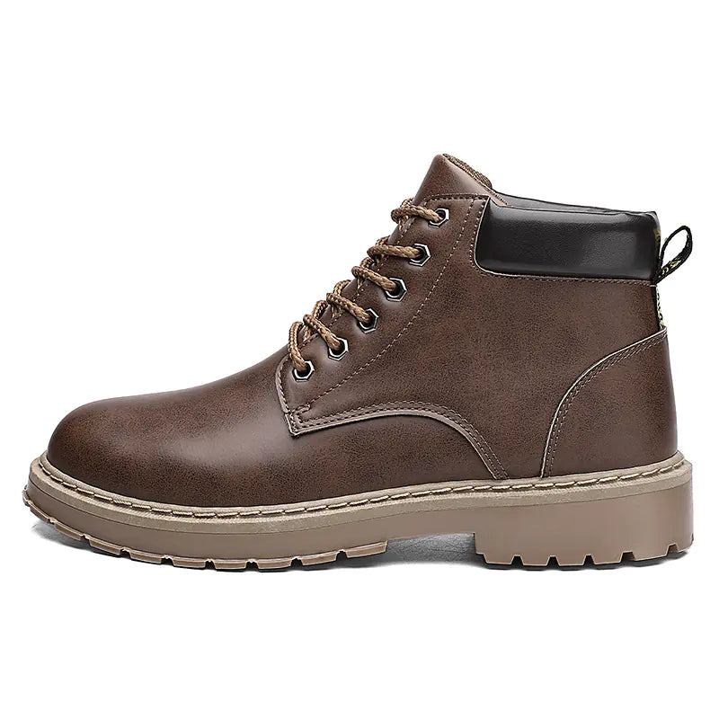 Men's High Top Martin Boots in Retro British Style